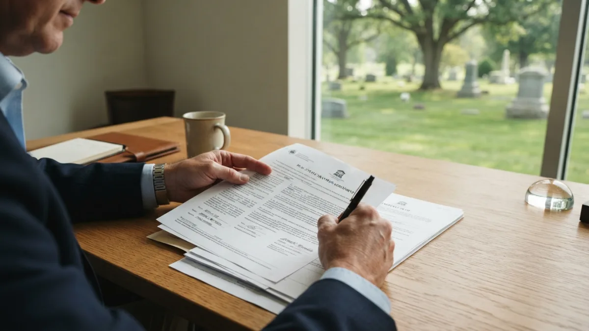 How do you sell a cemetery plot?