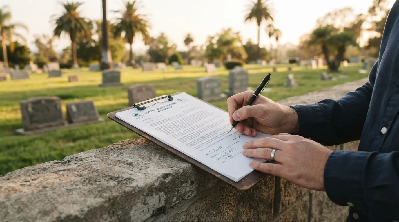 Selling a cemetery plot in Los Angeles