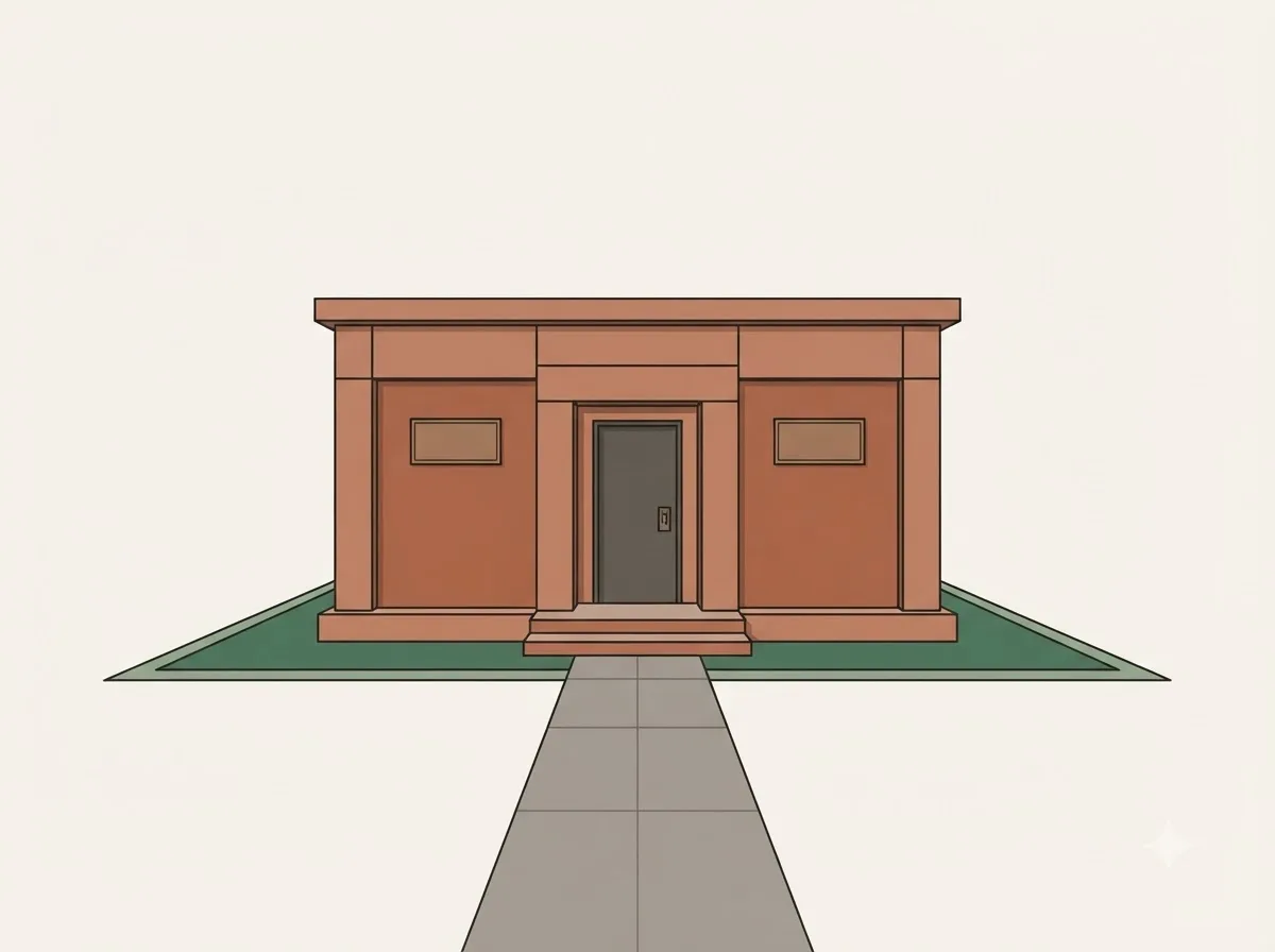Mausoleum crypt pair at Forest Lawn